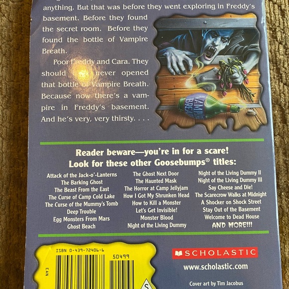 Goosebumps Vampire Breath Soft Cover Book - Picture 2 of 5